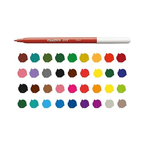 50 Pennarelli Lavabili Joy Rainbow – Colori Arcobaleno per Bambini e Scuola