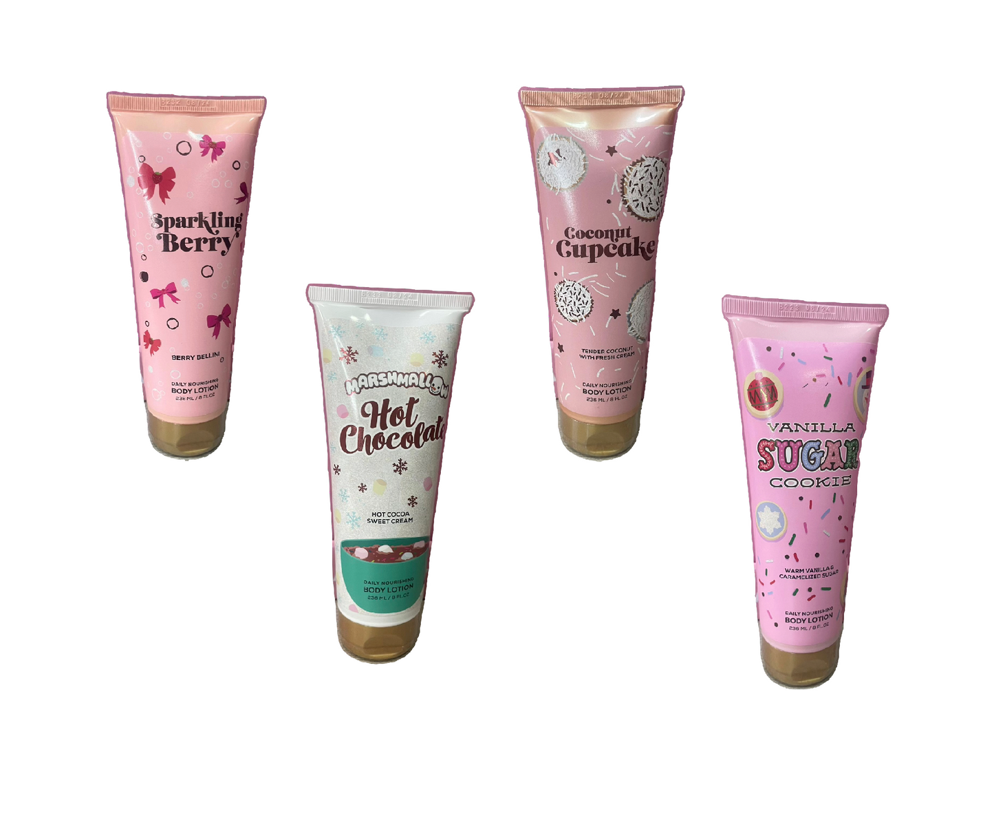 Body Lotion Crema corpo Vanilla cookie,cupcake, hot chocolate
