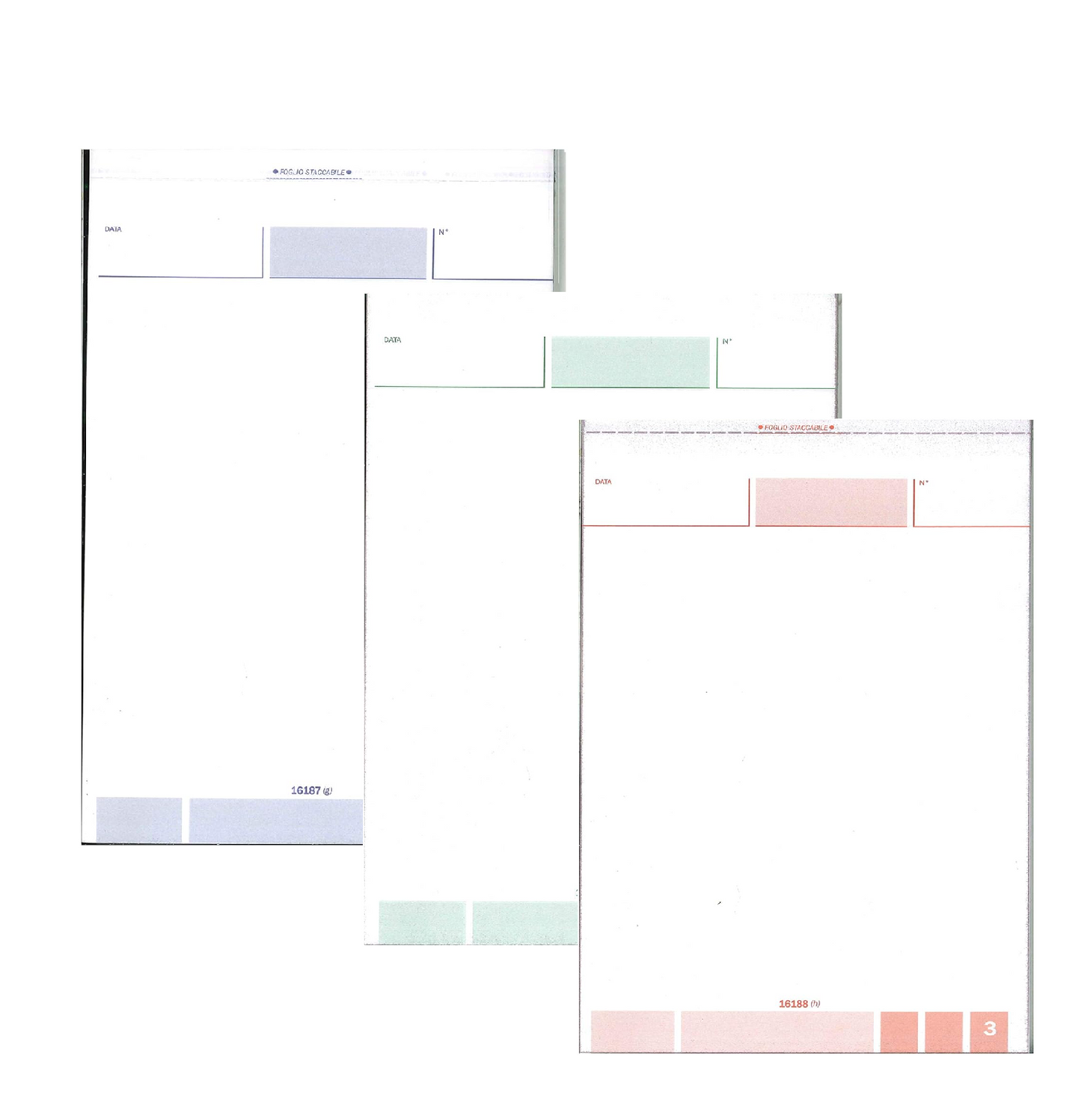 Comande Alberghi e Ristoranti in triplice copia