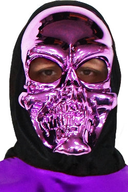 Maschera demone Metallizzata Taglia unica