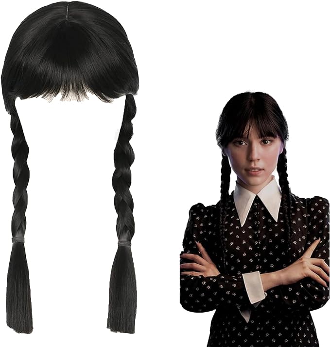 Parrucca con Trecce Taglia unica