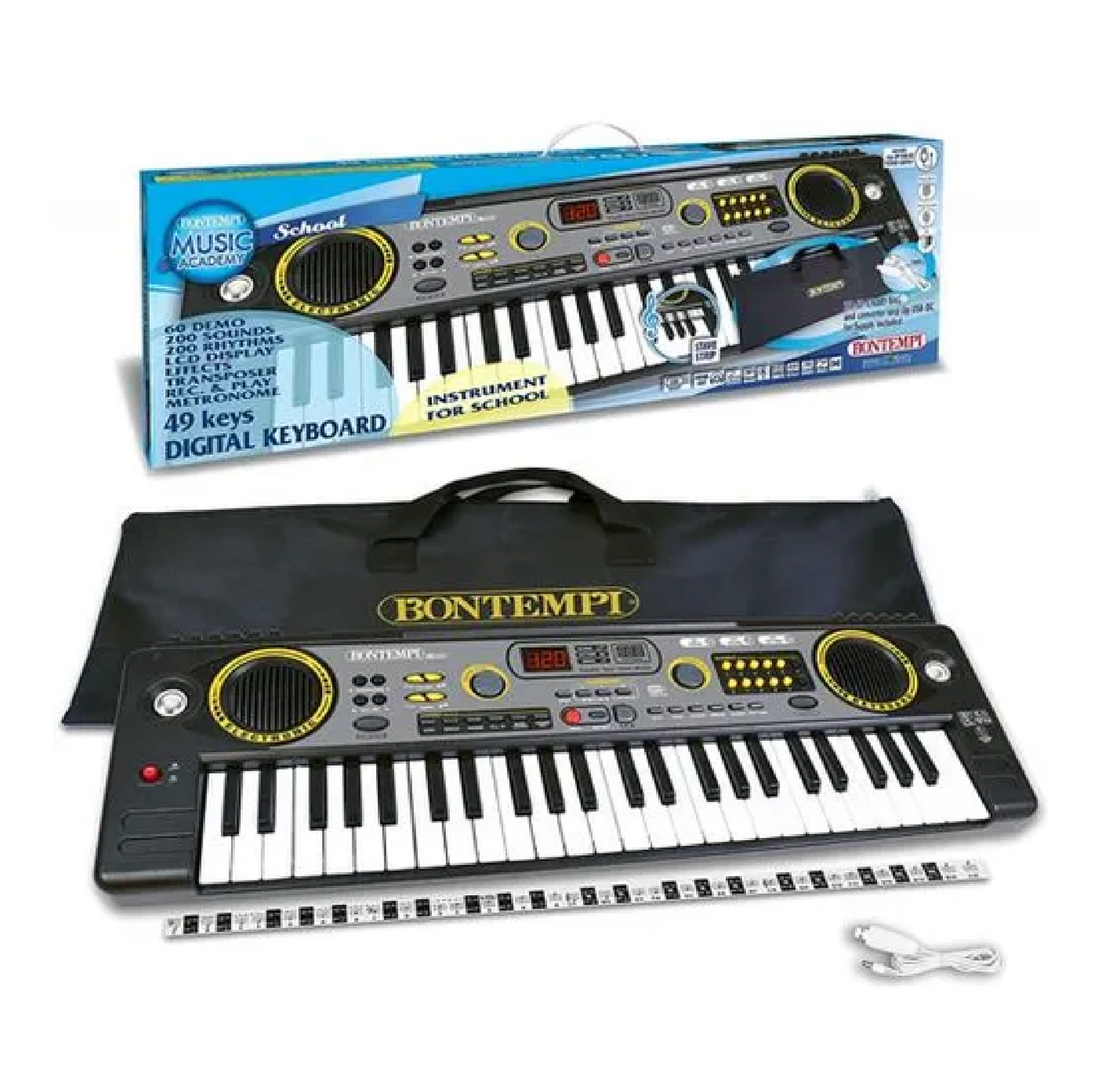 Tastiera Digitale 49 Tasti Pro Passo Medio 4920 con Borsa