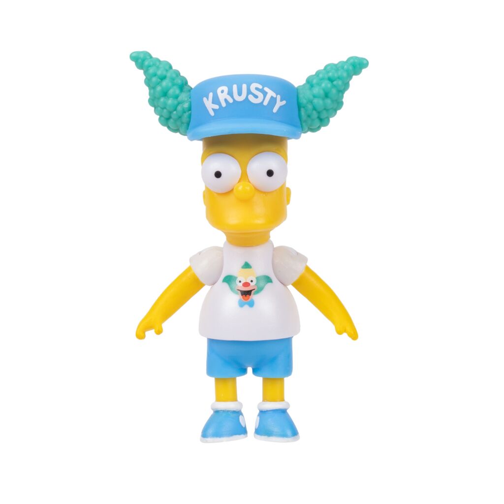 The Simpsons Bart con Cappello Krusty – Action Figure da Collezione Personaggio 6,5 cm