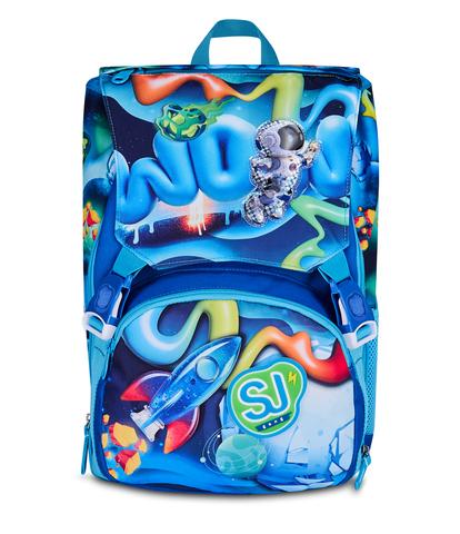 Zaino Sdoppiabile Big SJ Gang Space Ride - Zaino Scuola Espandibile Spazio 3D