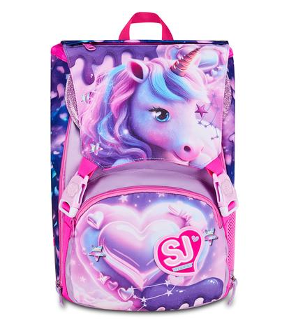 Zaino Sdoppiabile Big SJ Gang Pixie Unicorn - Zaino Scuola Espandibile Unicorno