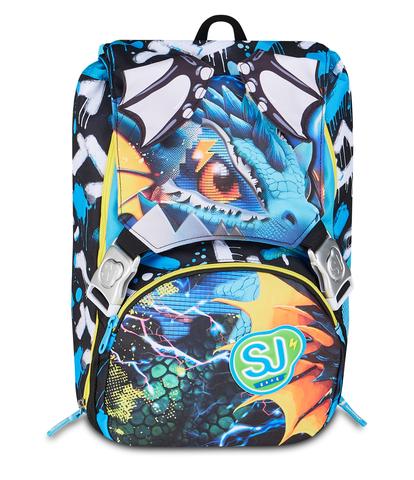 Zaino Sdoppiabile Big SJ Gang Metal Dragon Boy - Zaino Scuola Espandibile Drago