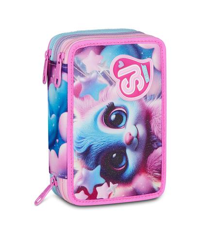 Astuccio 3 Zip SJ Gang Magical Fantasy Girl - Astuccio Scuola Completo Magico