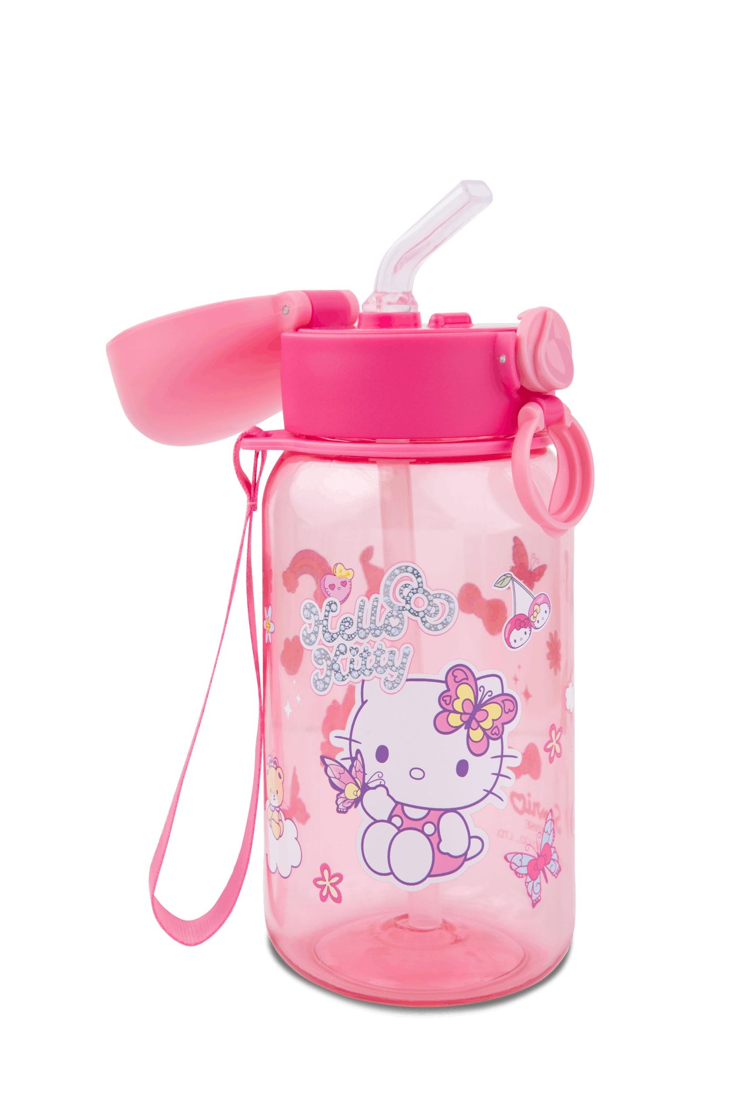 Borraccia Hello Kitty 500ml BPA Free - Tracolla e Gancio Nome