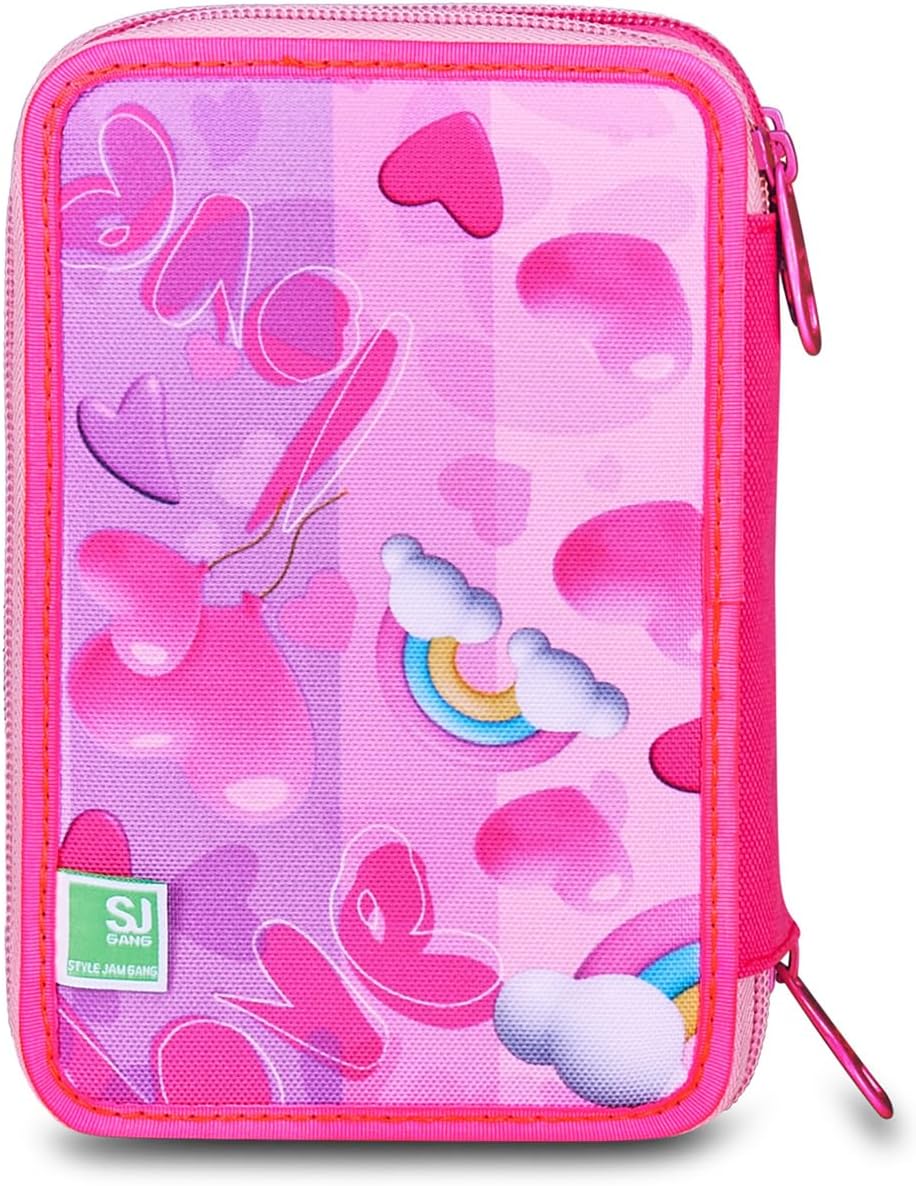 Astucci 3 Zip Sj Fly Unicorn Girl