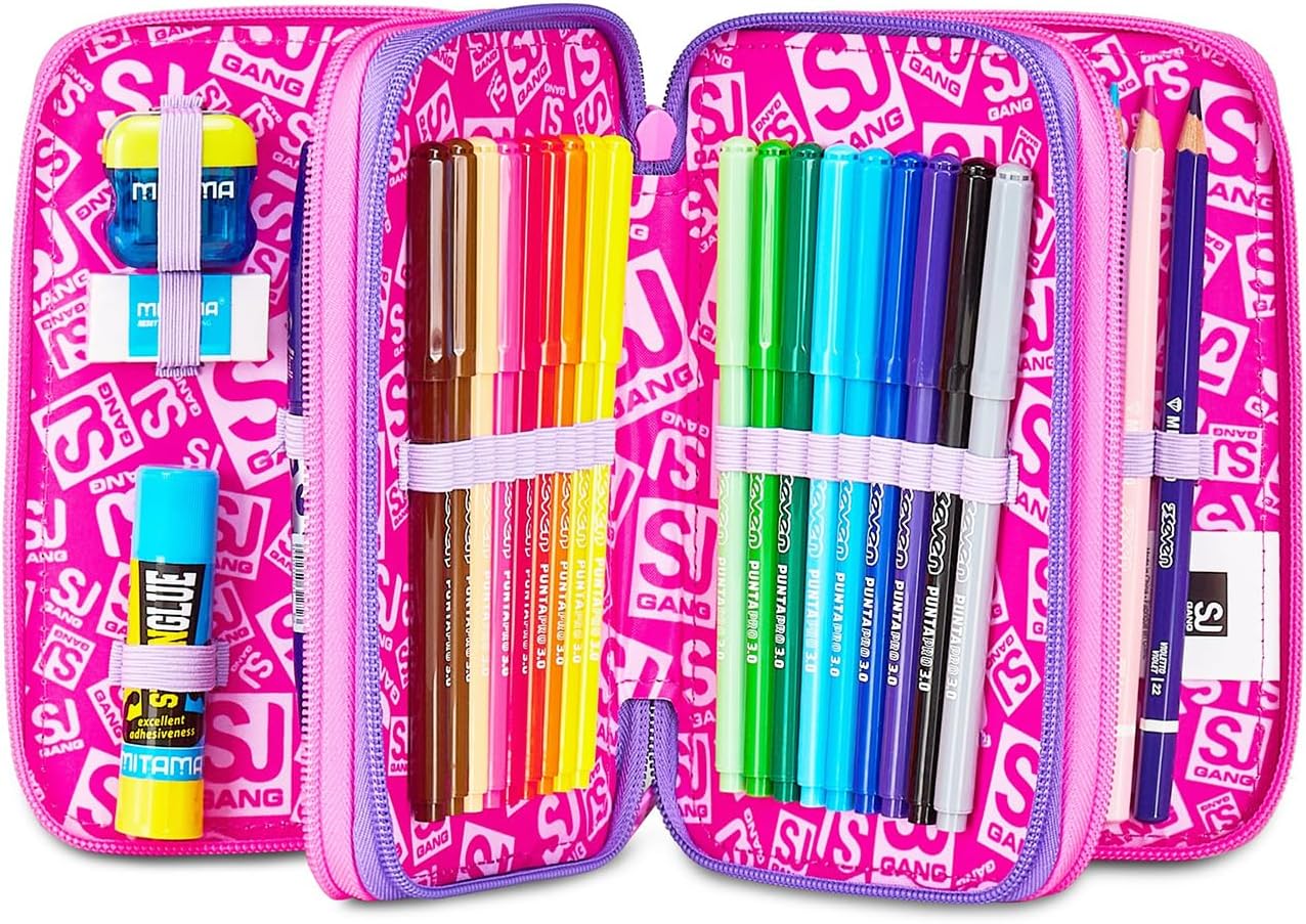 Astucci 3 Zip Sj Tinypatch Girl