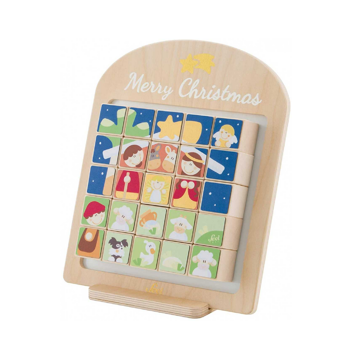 Calendario dell'Avvento in Legno