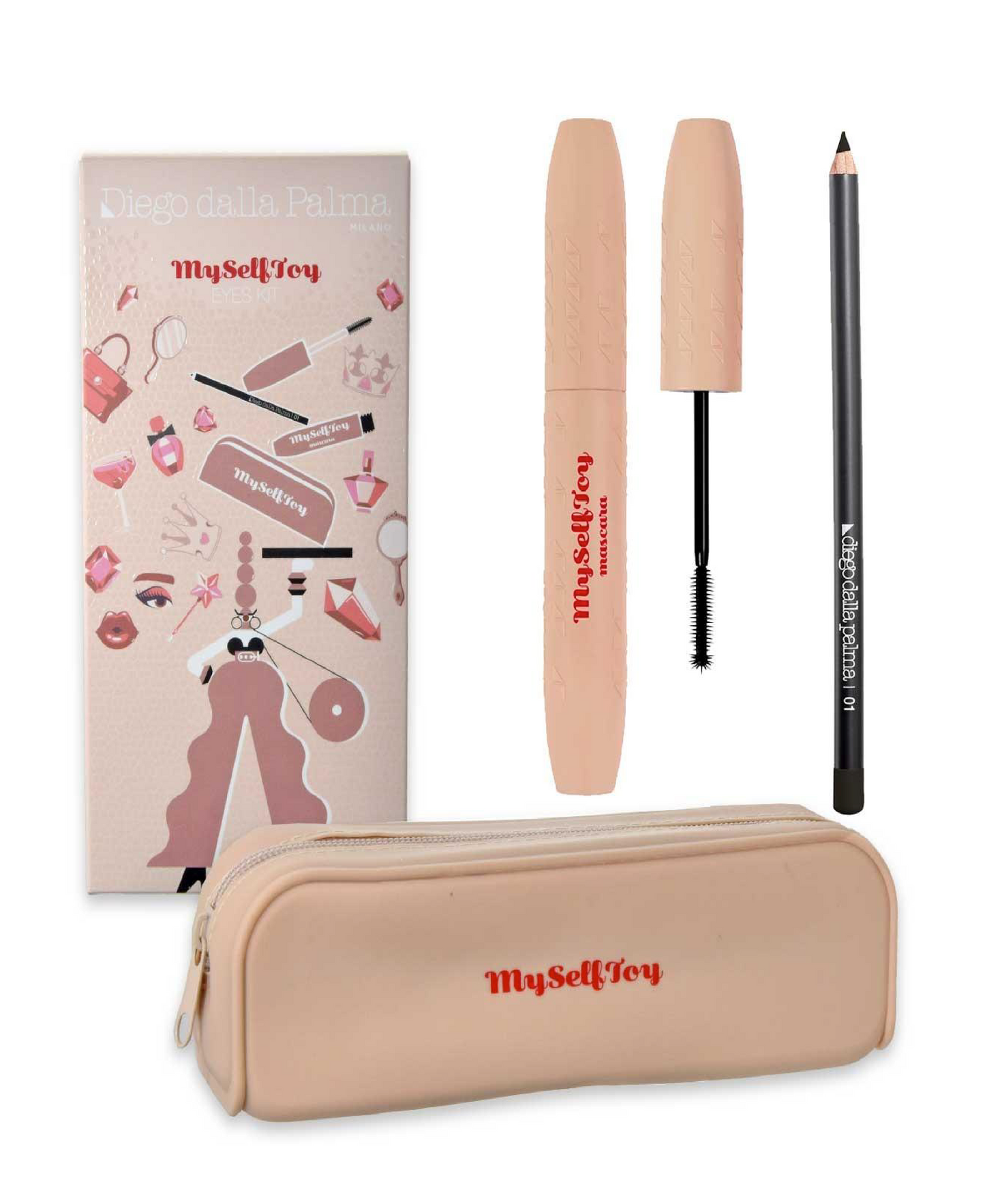 MySelfToy Pochette 2025 – Mascara + Matita Occhi + Pochette Trucco