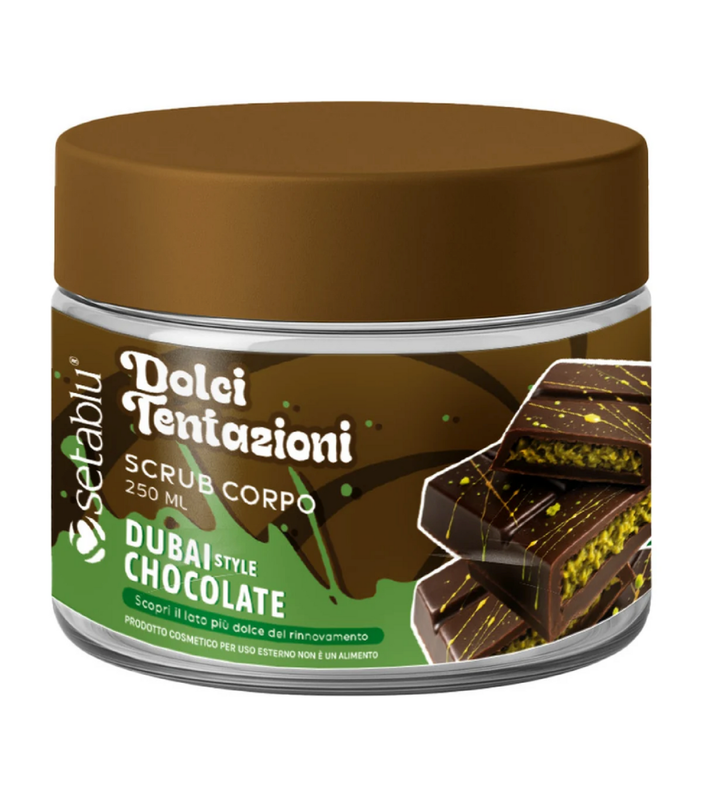 Scrub Corpo Dubai Style Chocolate - Esfoliante Corpo Cioccolato e Pistacchio
