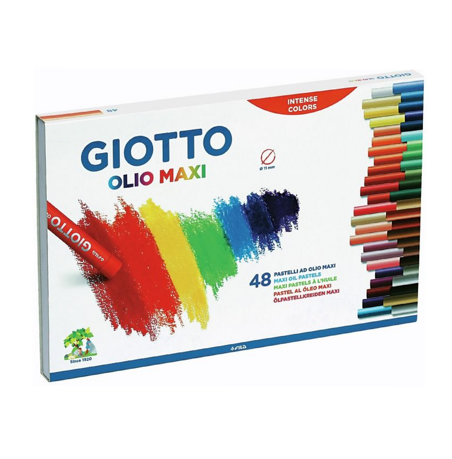 48 Pastelli a Olio Maxi – Colori Intensi e Resistenti per Creatività Senza Limiti