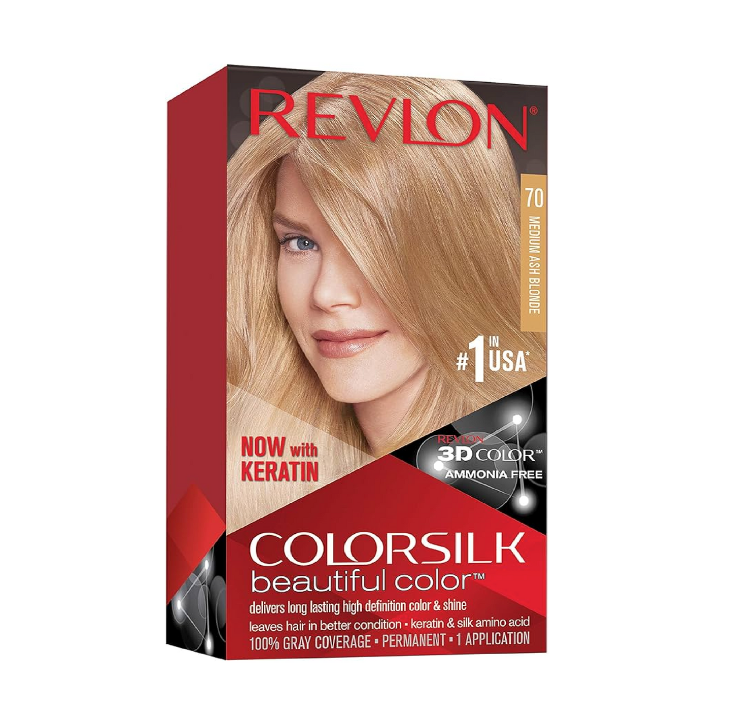 ColorSilk Beautiful Color Cheratina 70 Biondo Cenere Medio