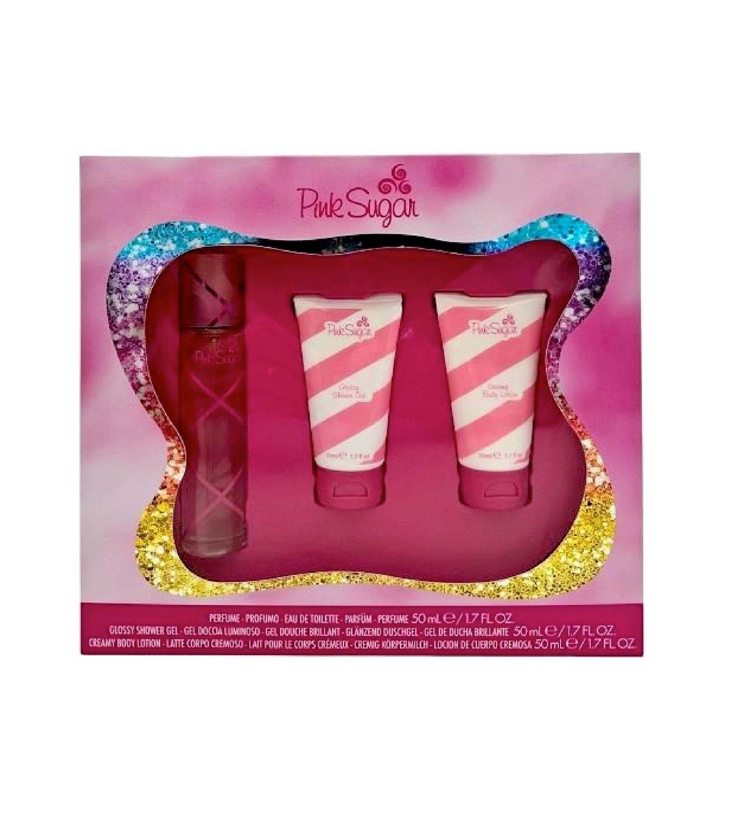 Aquolina Pink Sugar – Confezione Regalo EDT + Body Lotion + Shower Gel