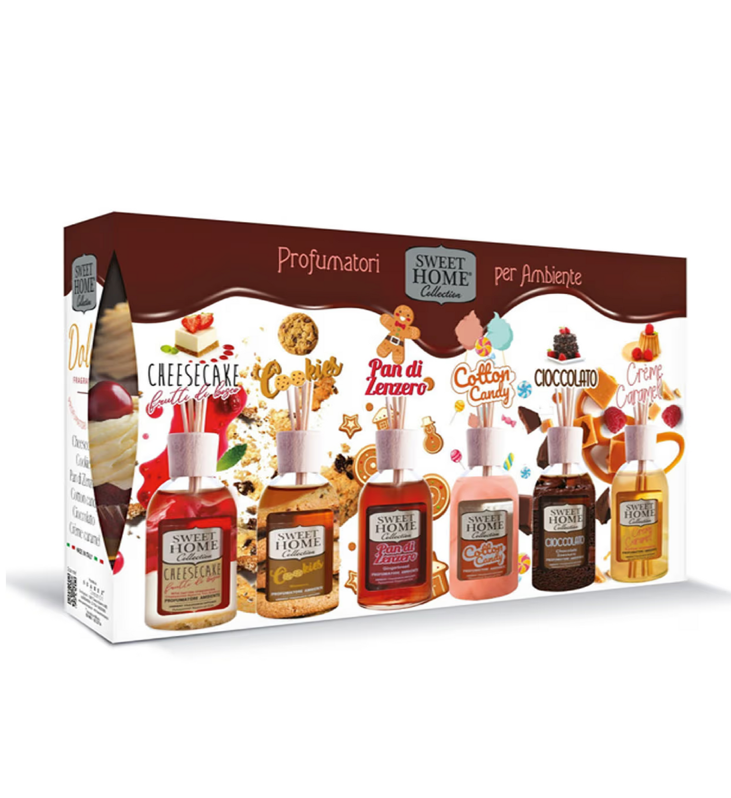 Cofanetto 6 Profumatori Ambiente Sweet Home 30ml -Fragranze Dolci
