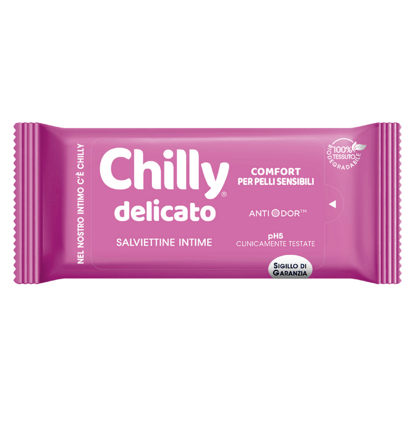 Salviettine Intime Delicato pH 5 – 12 Pezzi per Pelli Sensibili