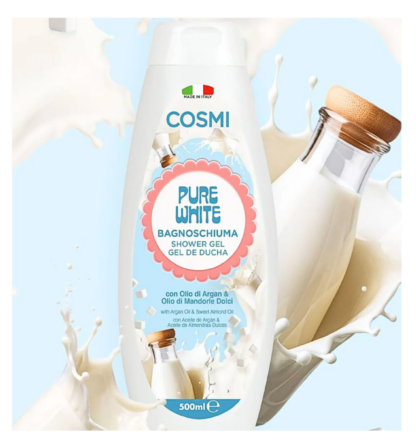 Bagnoschiuma Pure White Bianco Latte