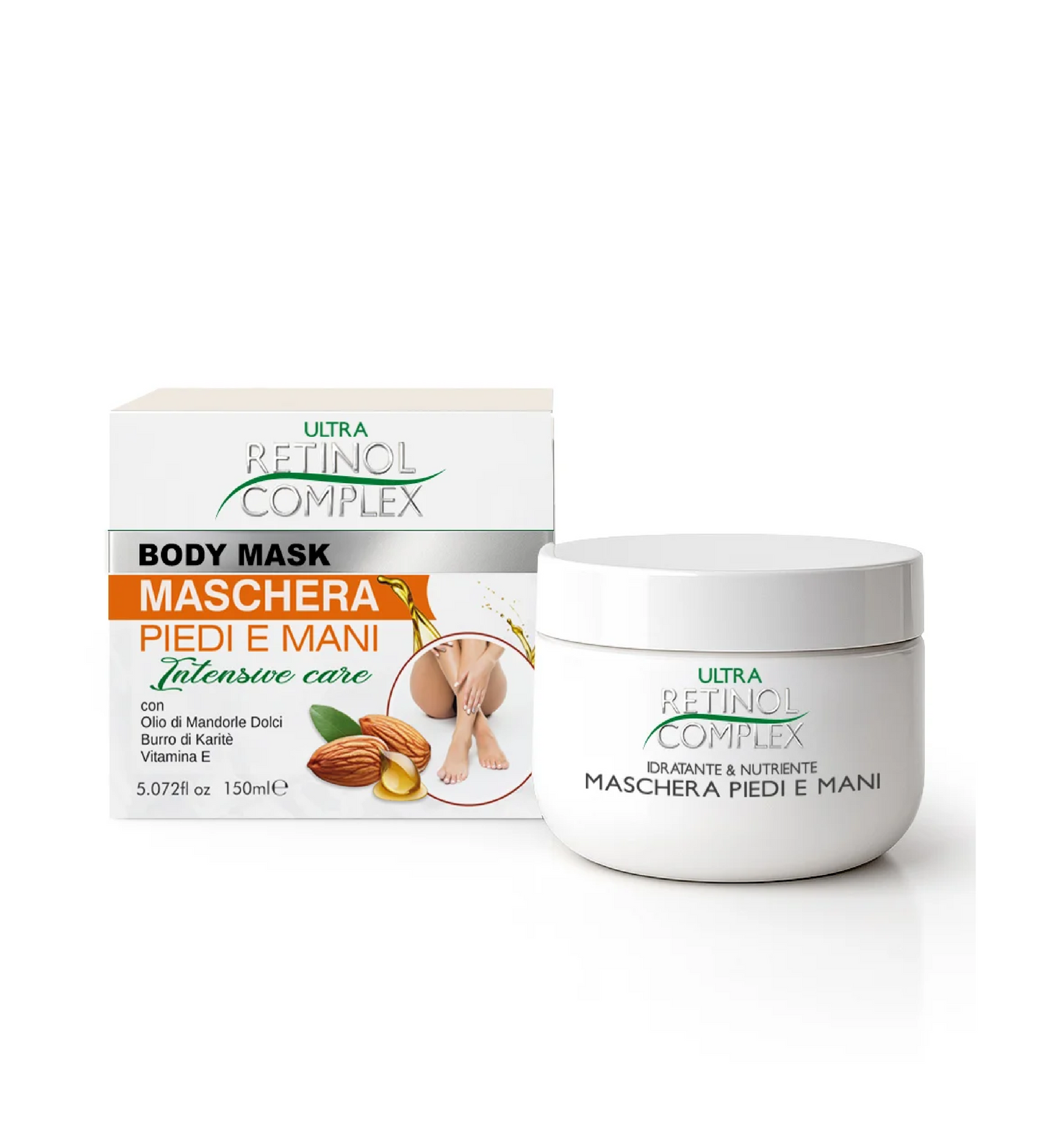 Body Mask Piedi e Corpo Olio di Mandorle