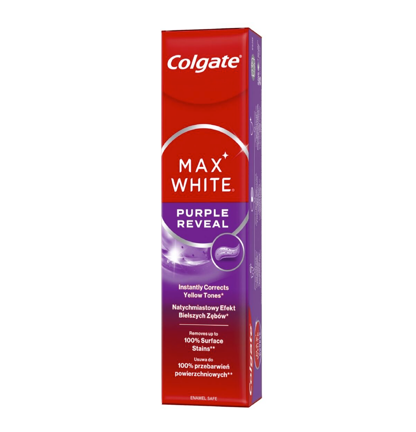 Dentifricio Max White Purple Reveal – Effetto Sbiancante Ottico