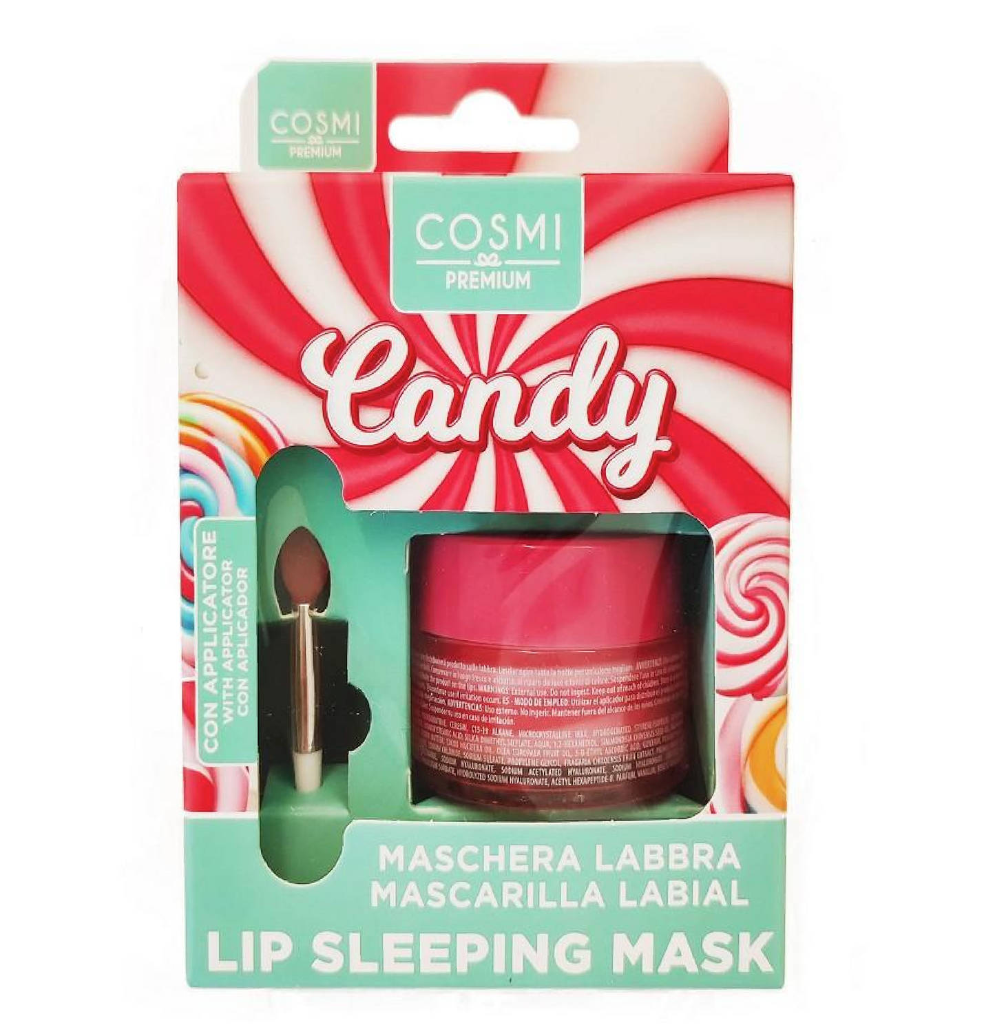 Maschera Labbra Candy Caramella con Applicatore – Lip Mask Idratante Notte
