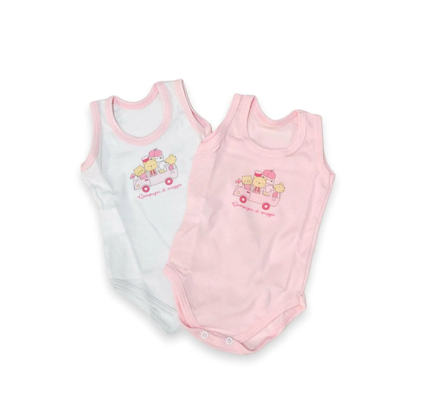 Body Spalla larga Rosa