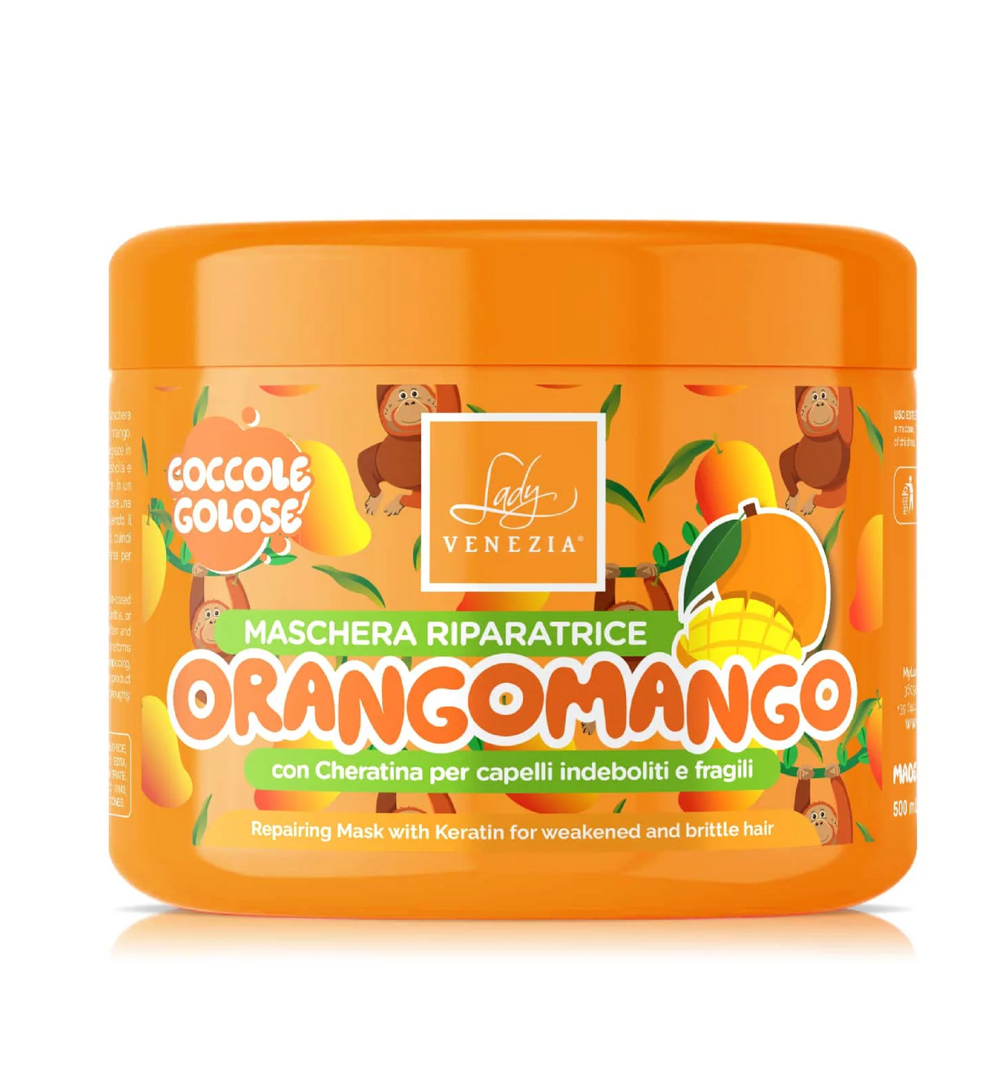 Coccole Golose Maschera Capelli Orangomango - Illuminante Tropicale al Mango