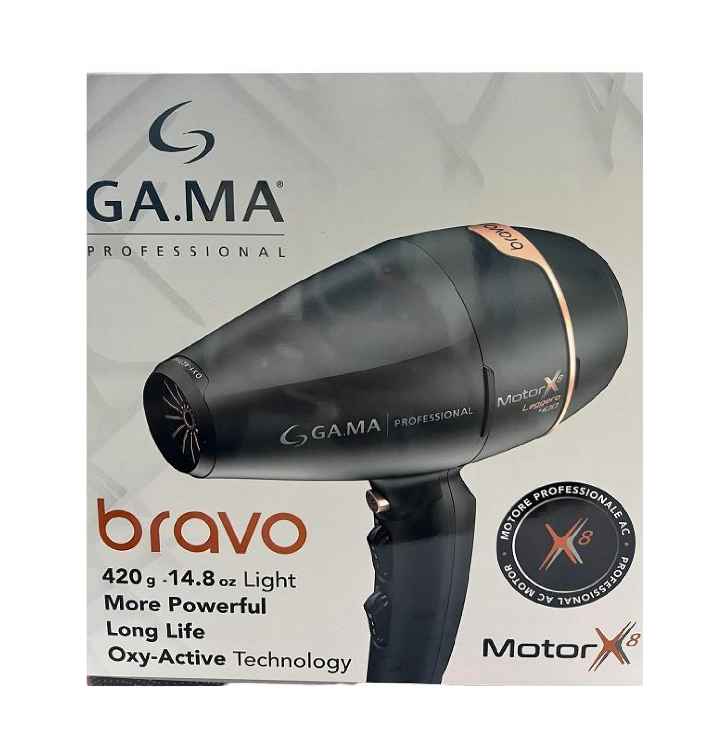 GAMA Bravo 90 OA XB Asciugacapelli Professionale 2200W