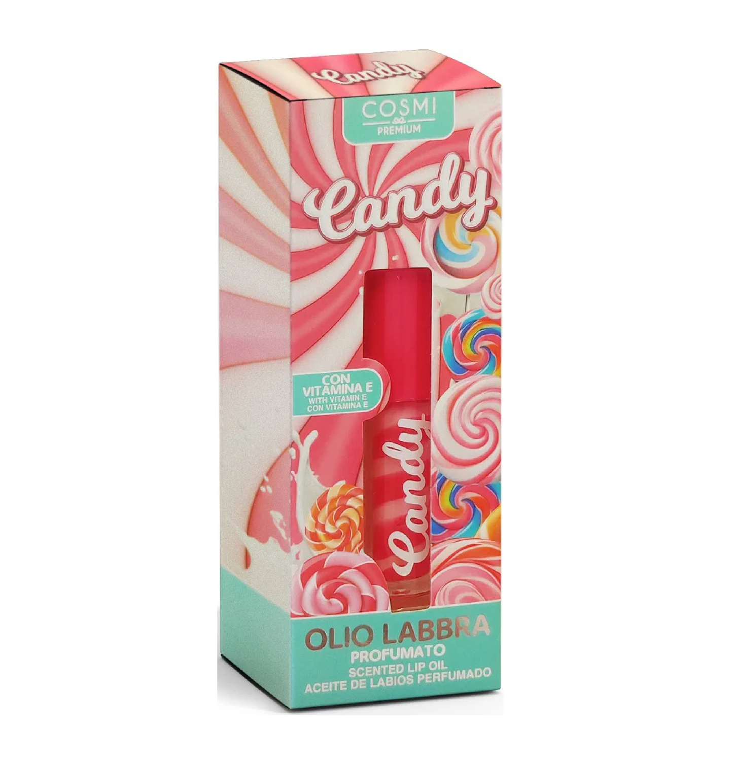 Olio Labbra Bicolore Candy con Vitamina E – Lip Oil Idratante e Nutriente