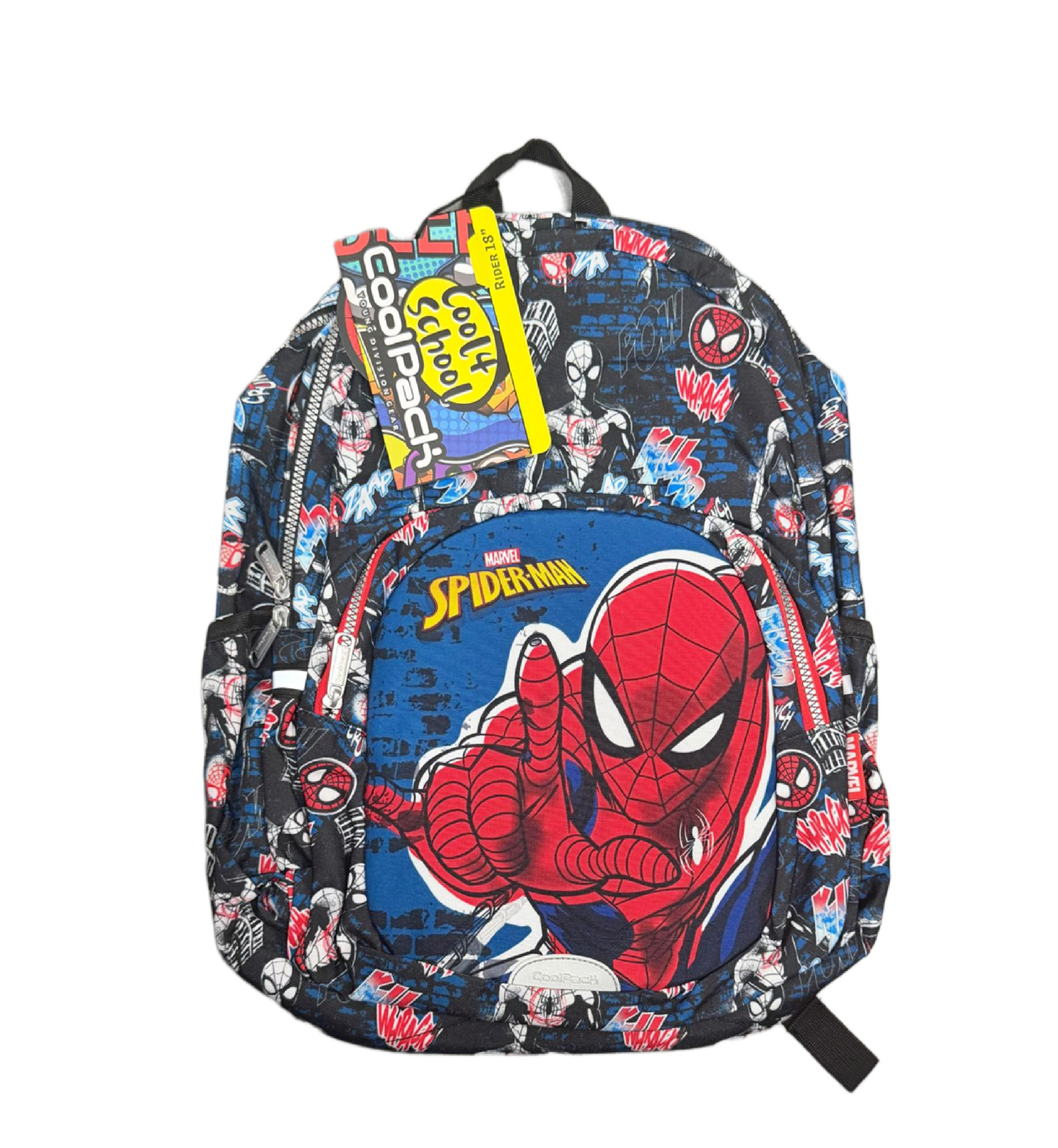 Zaino Spiderman Rider 45x32x22 cm - Zaino Scuola 2 Scomparti