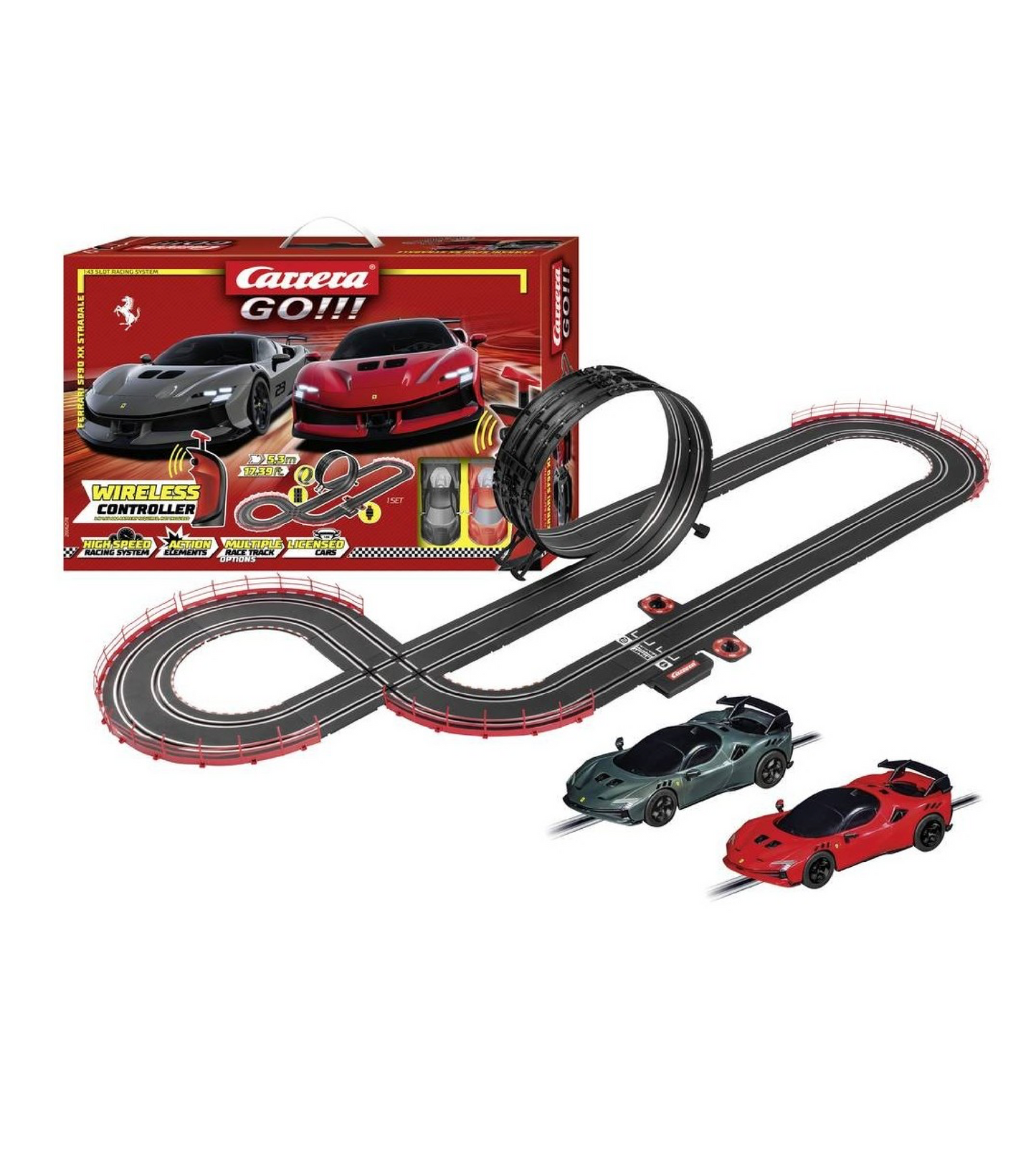 Ferrari SF90 XX Stradale – Pista Elettrica da Corsa per Bambini con Auto Inclusa