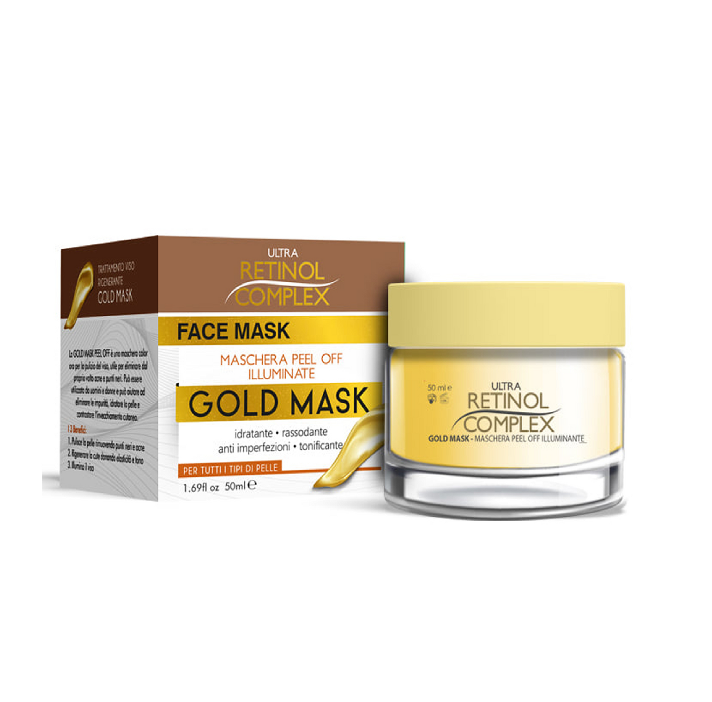 Maschera Viso Gold Mask Illuminante