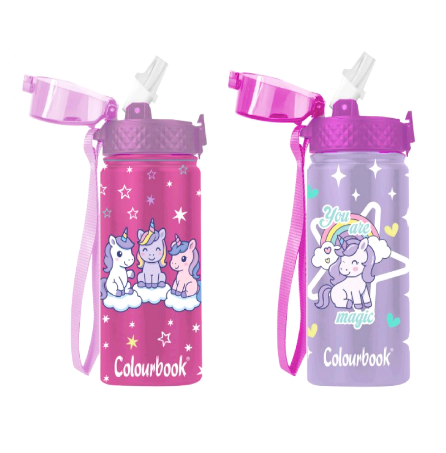 Borraccia Unicorno 400 ml - Termica 12h + Cannuccia Silicone