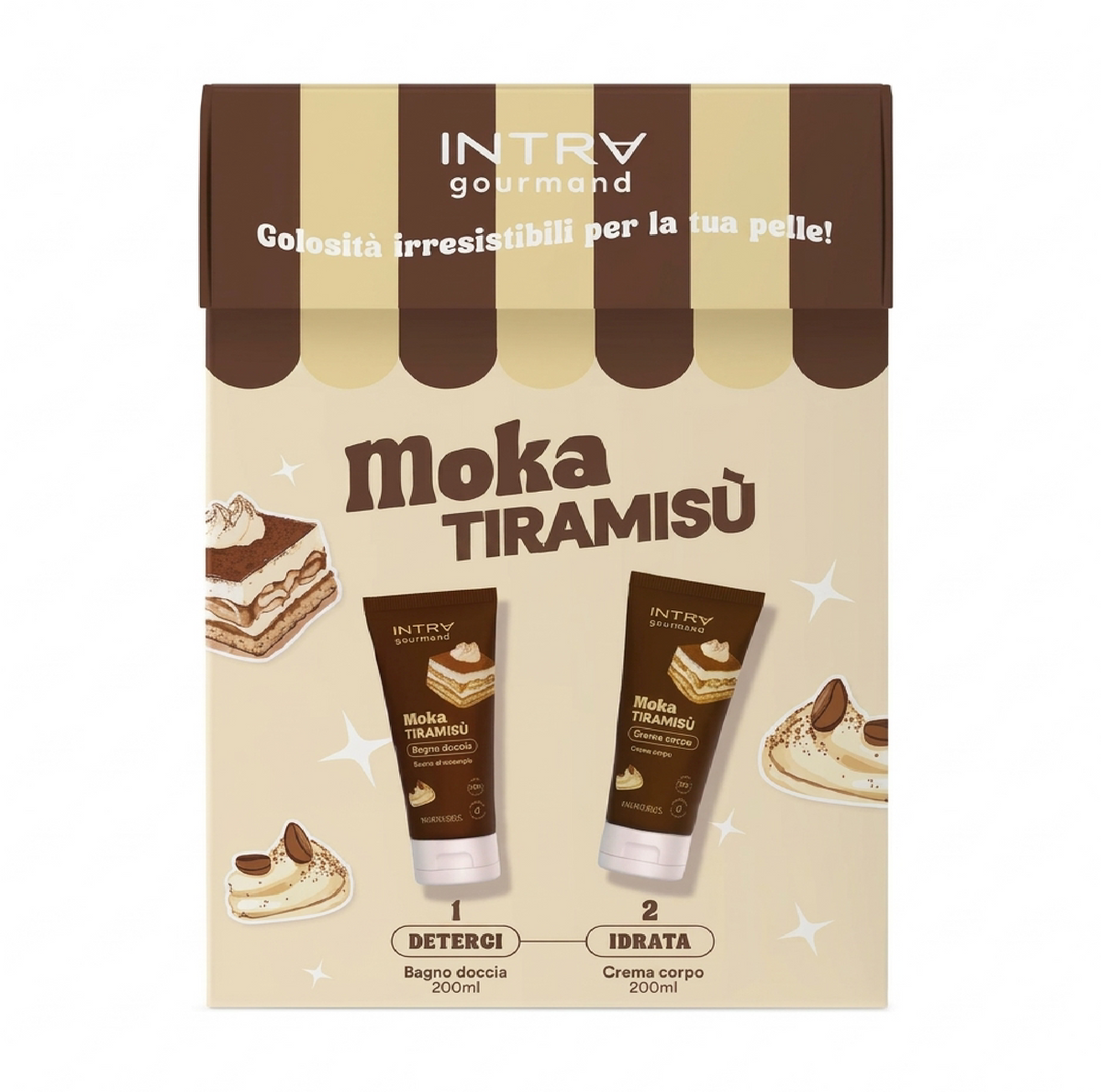 Moka Tiramisù Cofanetto - Bagno Doccia + Crema Caffè