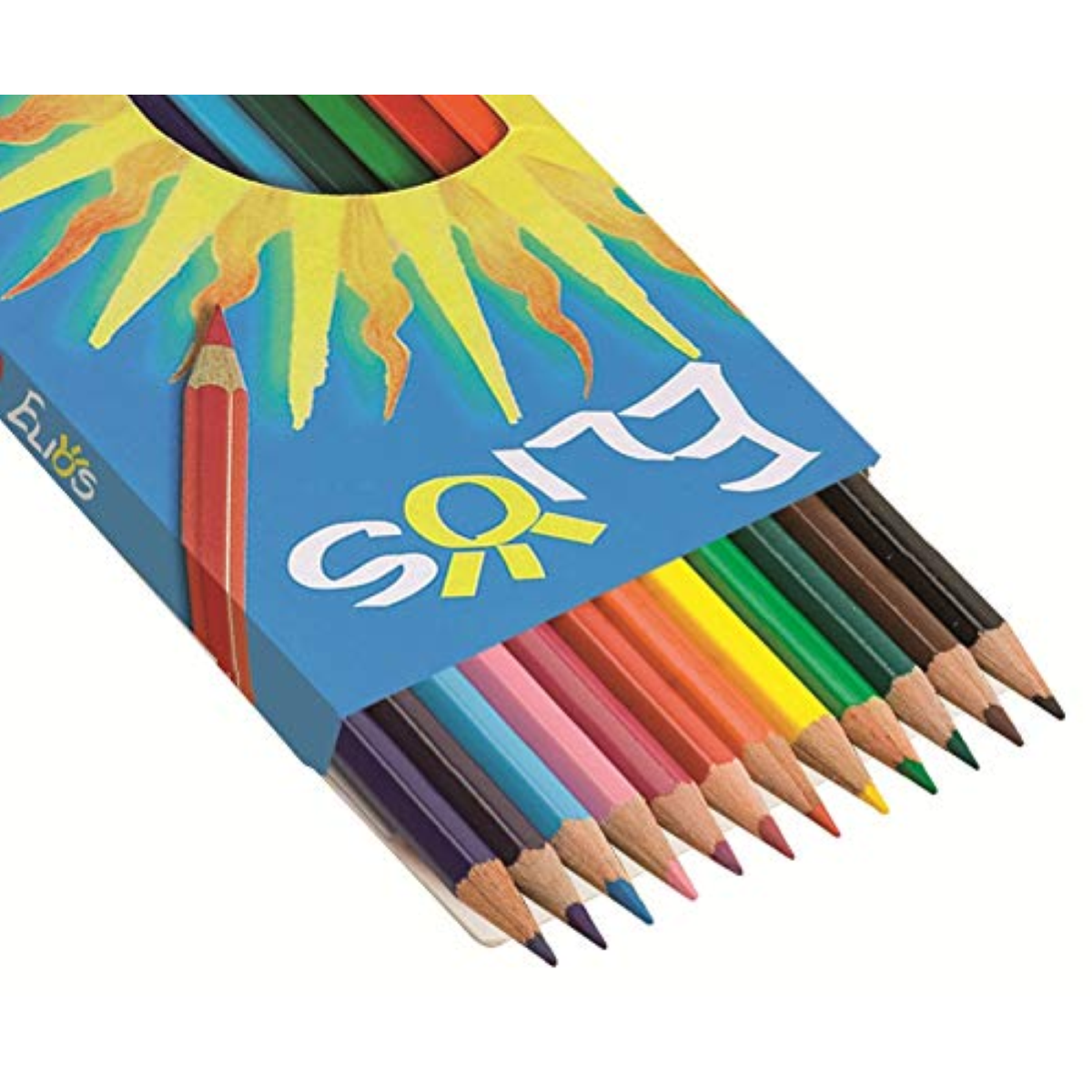 12 Pastelli Elios – Colori Brillanti per Scuola e Creatività
