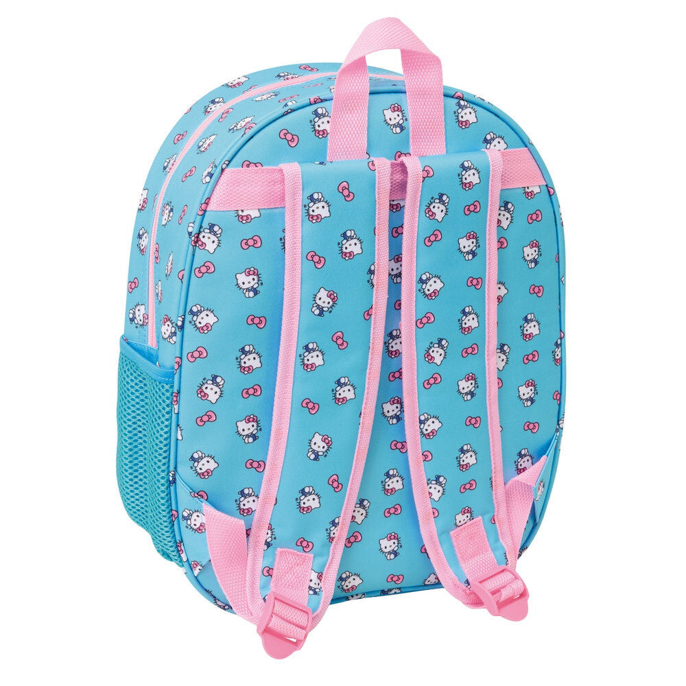 Zaino 3D Hello Kitty 33cm | Zainetto Asilo e Tempo Libero con Tasca Laterale