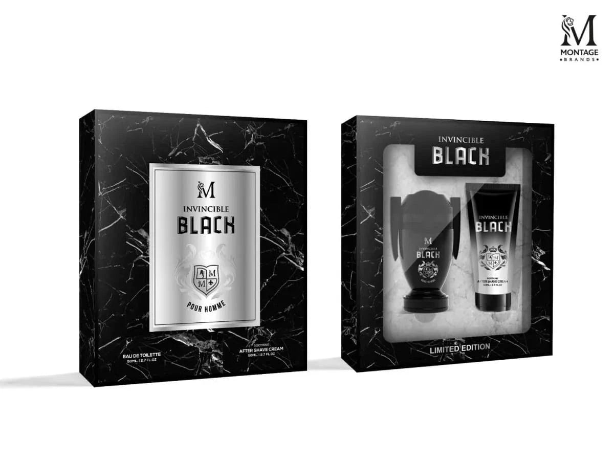 Cofanetto Invincible Black – Eau de Parfum + After Shave Cream