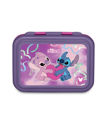 Portamerenda Stitch in Alluminio 2 Scomparti - Porta Pranzo