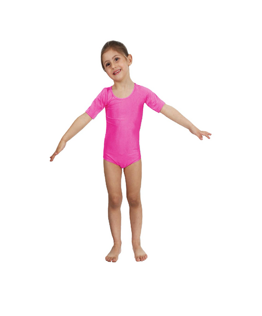 Body Danza Lycra Mezza Manica Fucsia