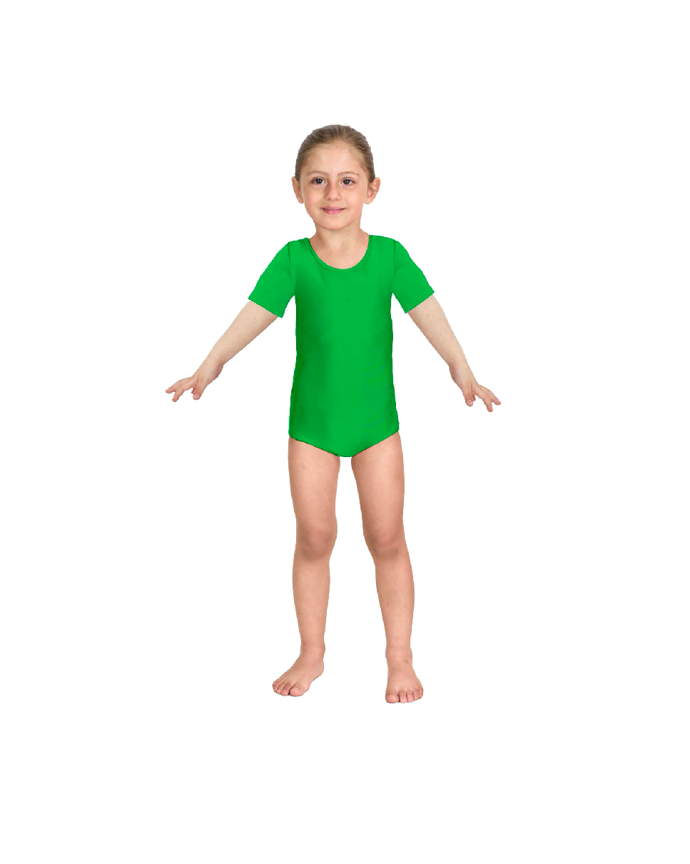 Body Danza Lycra Mezza Manica Verde