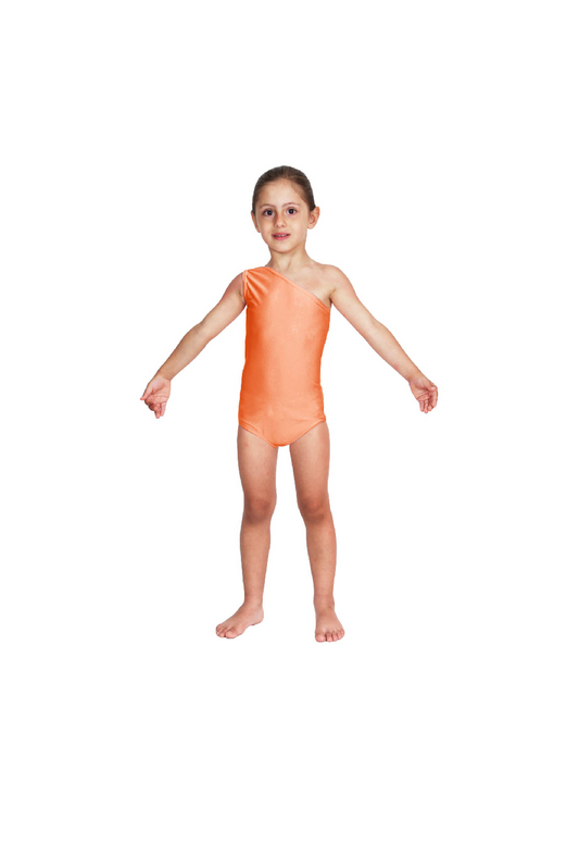 Body Danza Lycra Monospalla Arancione