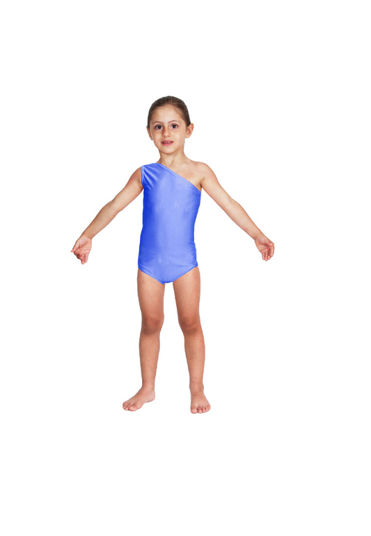 Body Danza Lycra Monospalla Blu