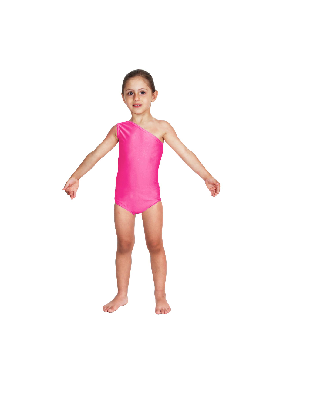 Body Danza Lycra Monospalla Fucsia