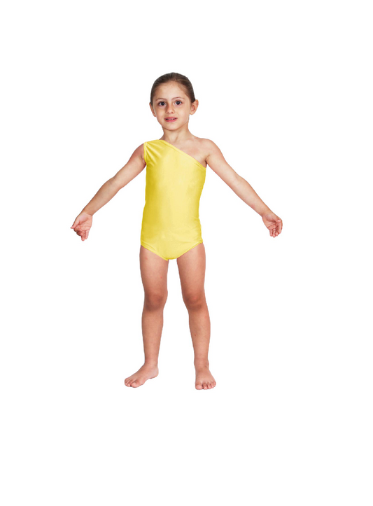 Body Danza Lycra Monospalla Giallo