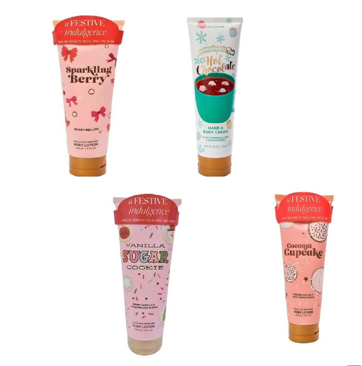 Body Lotion Crema corpo Vanilla cookie,cupcake, hot chocolate