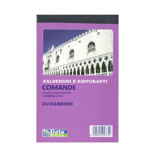 Comande Alberghi e Ristoranti in triplice copia