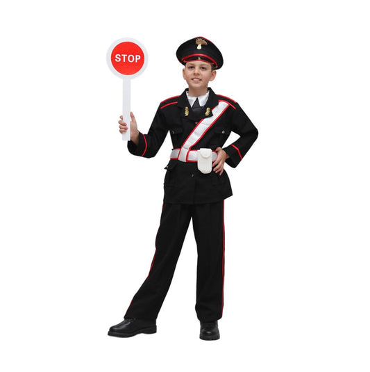 Costume Carabiniere Agente bambino Tg 5/6anni a 12/13anni