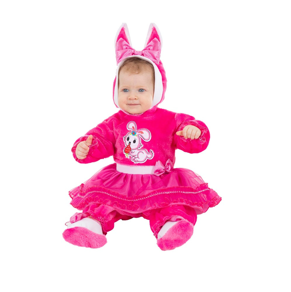 Costume Coniglietta Peluche Tg 0/3mesi a 10/12mesi