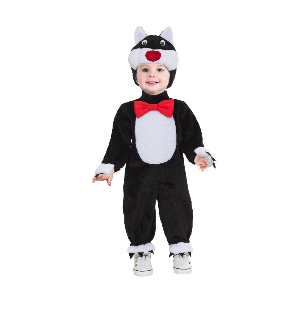 Costume Gatto Peluche Tg 19/24 mesi a 4/5anni